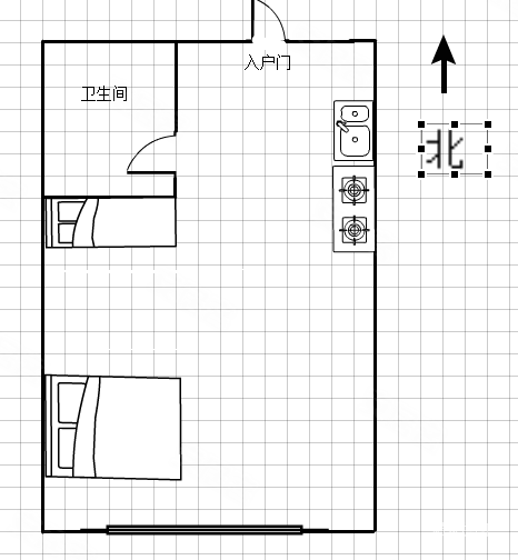 瑞公馆1室1厅1卫52㎡南27万