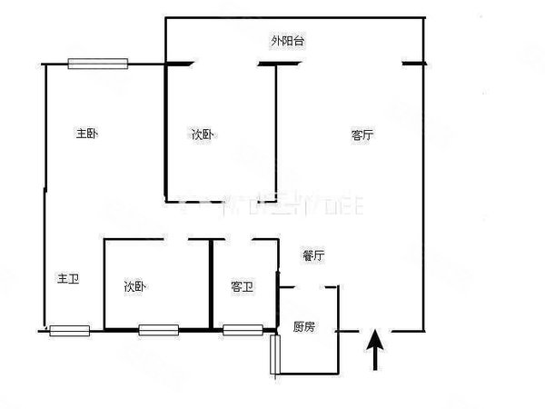 宜昌伍家岗中南路方圆荟长江广场中南路 长江广场 精装三室 拎包入住!