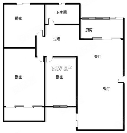 金鸡亭花园小区3室2厅1卫96.42㎡南266万