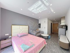 乐山市中万达广场万达广场公寓 一室一厅 实地拍摄 可短租月付 有钥匙可看出租房源真实图片