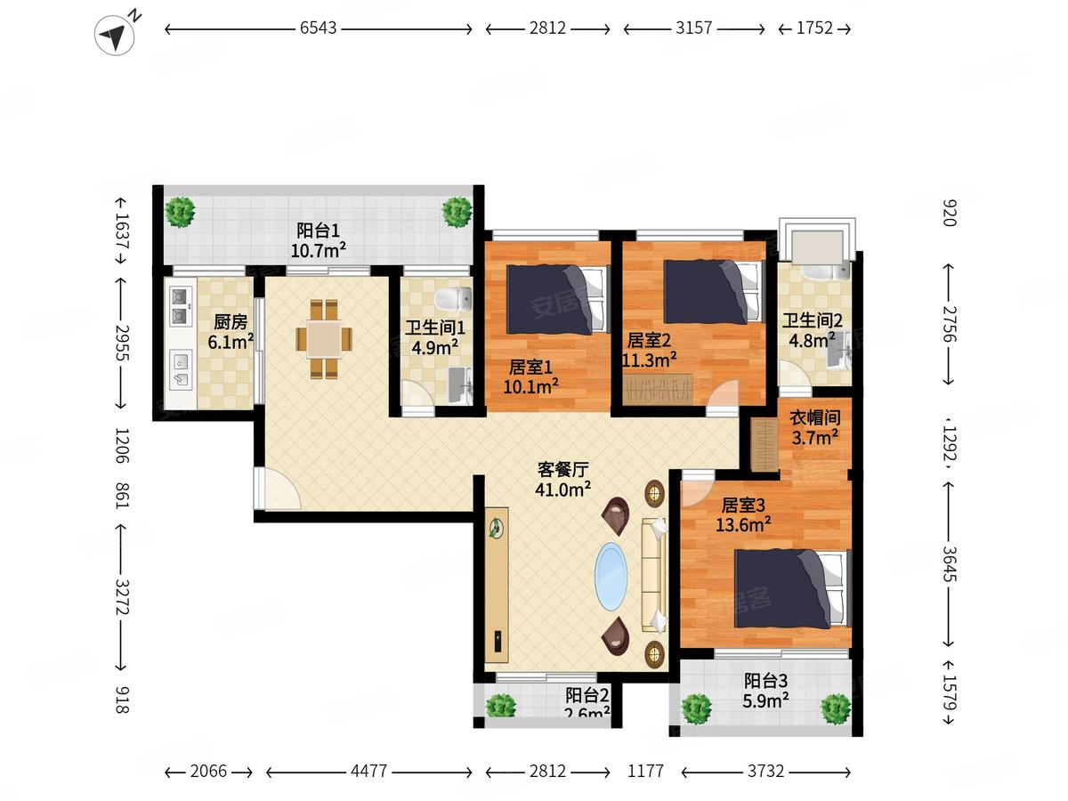 金茂湾停车方便南北通透精装可拎包入住电梯房双卫