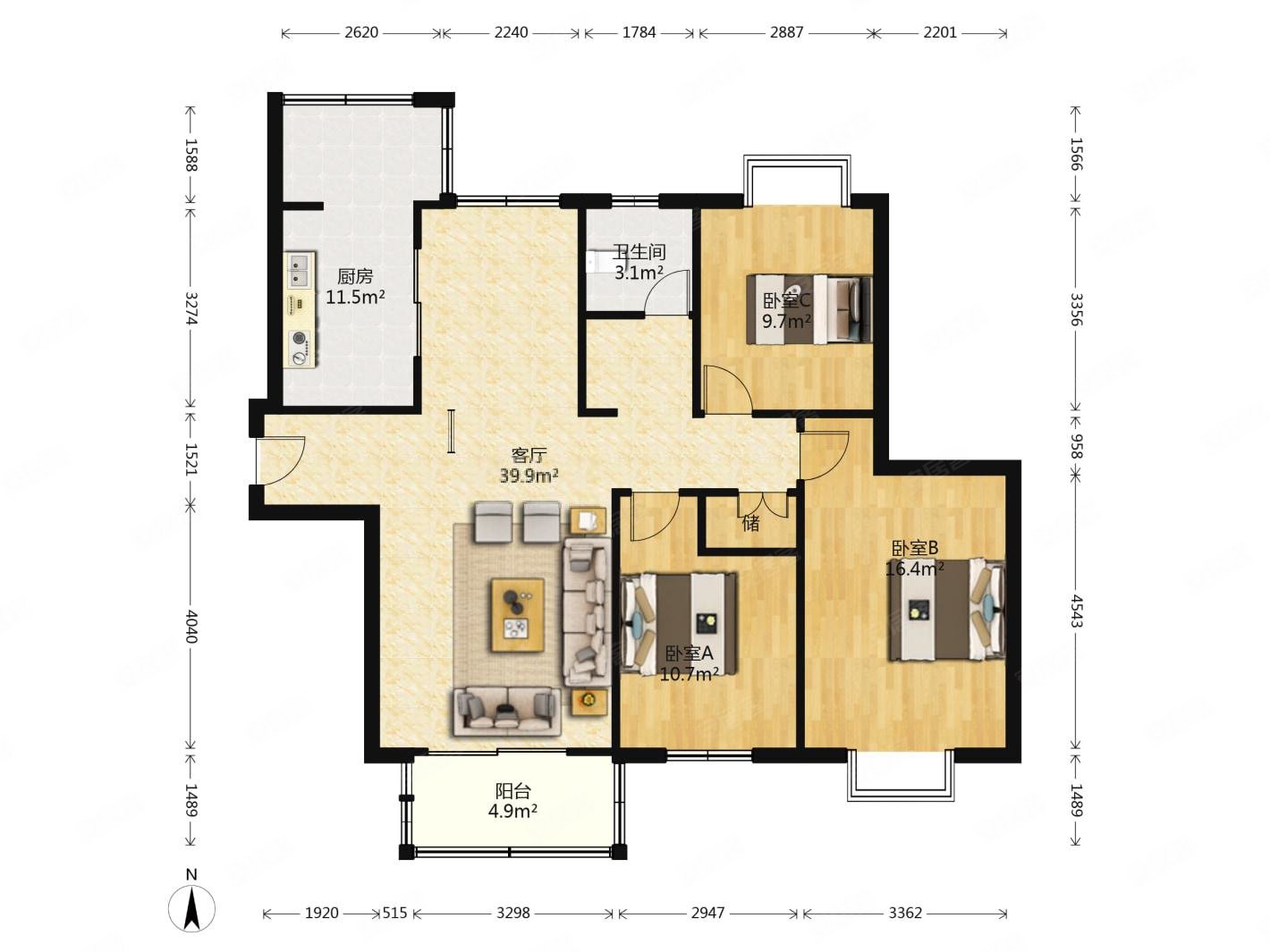 安个家河西中拉德芳斯新城本部