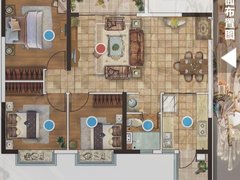 重庆潼南潼南城区恒大绿洲(潼南) 3室2厅1卫出租房源真实图片