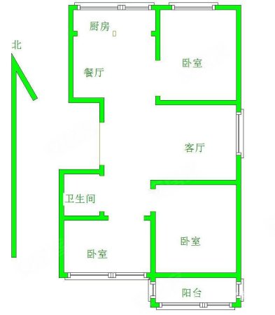 伟业中华御苑3室2厅1卫114㎡南北140万