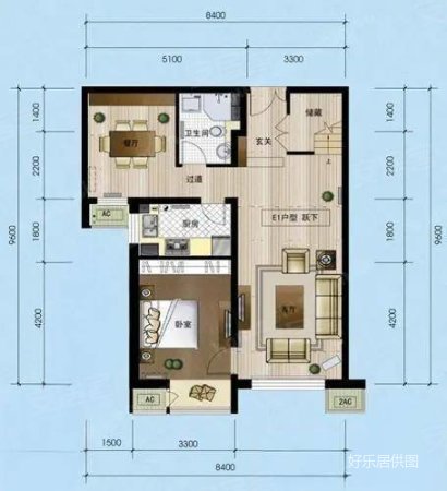 阳光怡园2室2厅1卫92㎡南108万