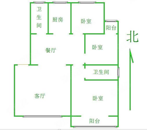 新元小区(竞秀)3室2厅2卫165㎡南北118万