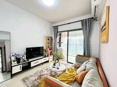 深圳宝安宝安中心区爆款小区菁英趣庭精装一室两厅 47平 家电齐全!急租!看房随出租房源真实图片