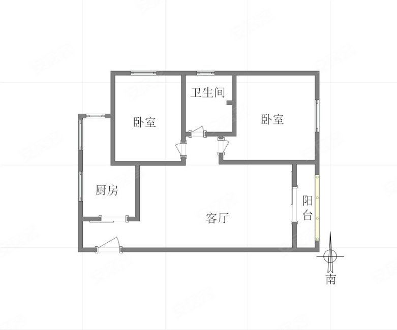 壹江城精装两房 视野好 朝中庭 出行方便