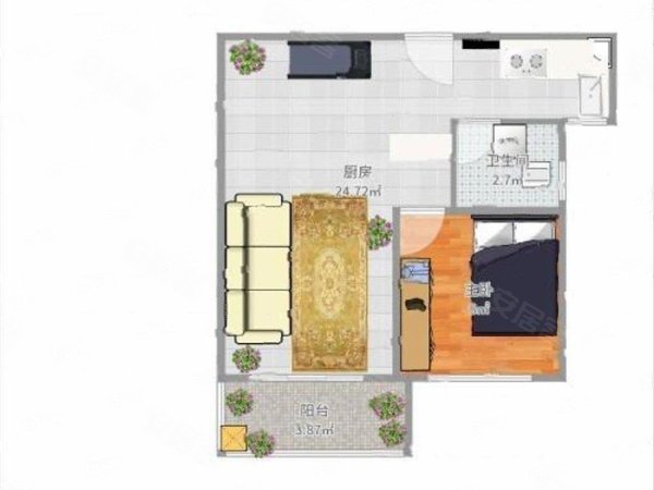 多图 尚德大厦 天河北租房 天河北尚德大厦豪装大一房温馨舒适全新未住3号线华师 天河租房 广州58安居客