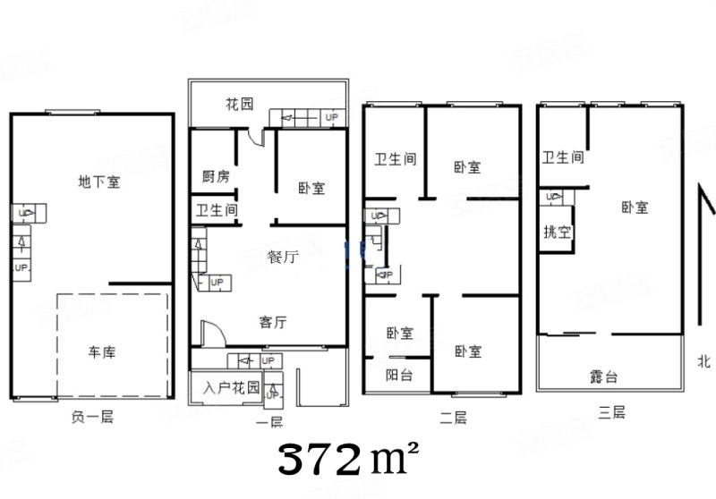 端头 精装修 花园150平 带地下室 露台 车库,果林湖畔二手房,410万,5
