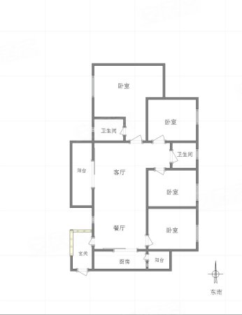 佳兆业滨江新城江城时光4室2厅2卫125㎡南北99万