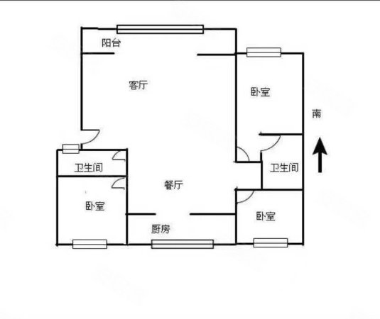 永平苑3室2厅2卫129.18㎡东128万