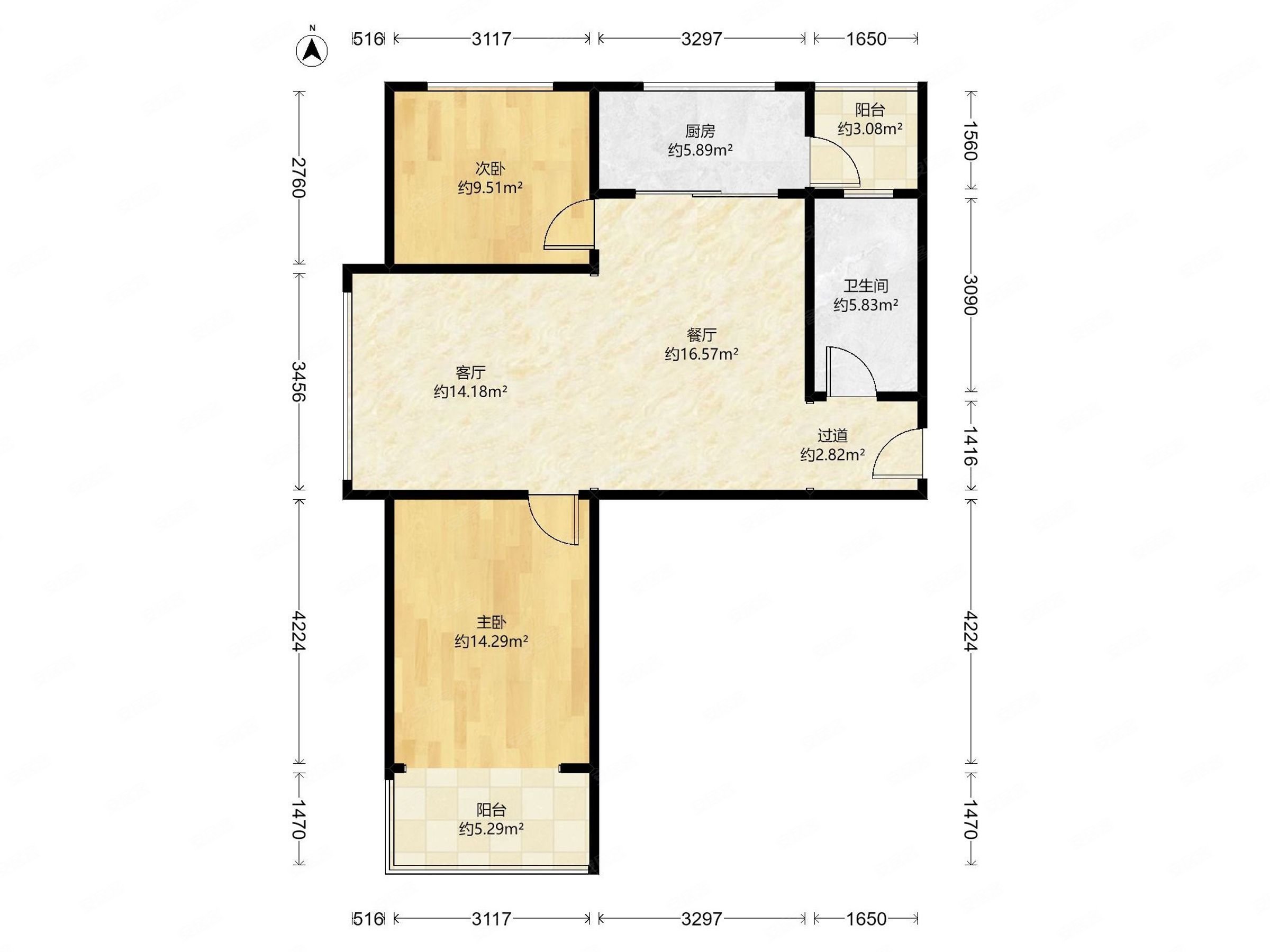富瀛苏园南区二手房,110万,2室2厅,1卫,100平米-石家庄安居客