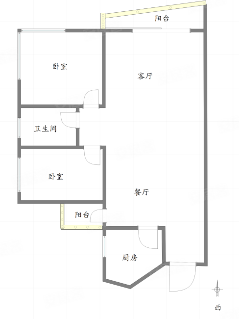 重师集资楼2室2厅1卫90㎡东南140万