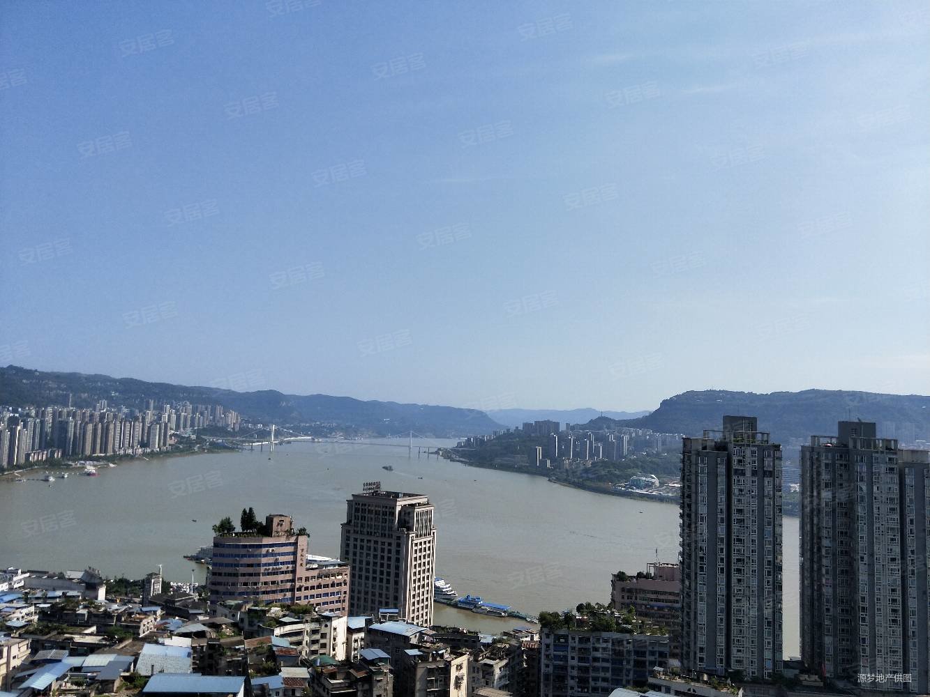 全江景电梯房财茂广场挑了面积可做4室使用120平左右