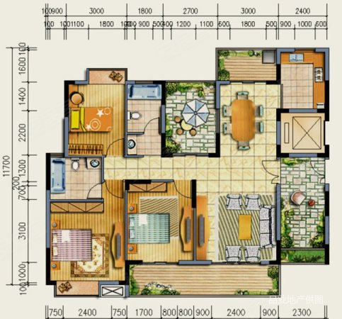 中洲半岛城邦7室2厅3卫247.64㎡南155万