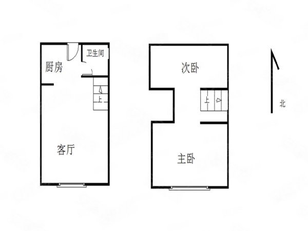 桃园地铁站复式一房一厅厨卫分离采光好拎包入住