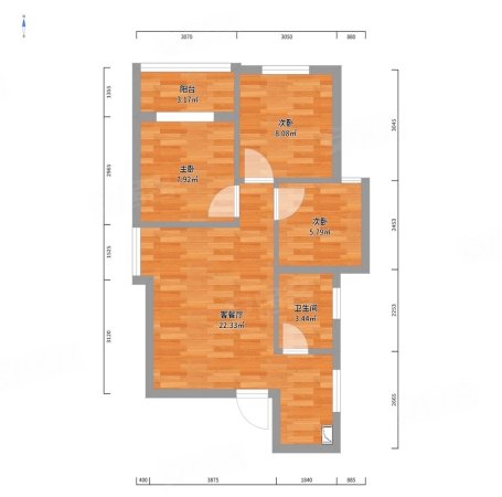 裕达老乡家园3室1厅1卫72㎡北25.8万