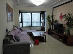 五家渠人民路人民北路恒大金碧天下,114平精装三室,1500元一个月包物业暖气费出租房源真实图片