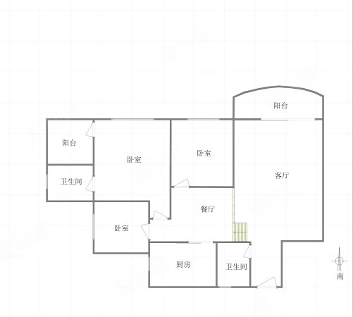 佳锦园3室2厅2卫135㎡南北100万