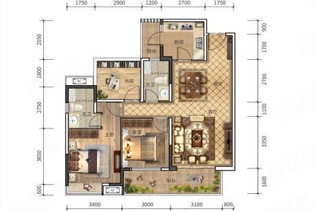 崇左江州东盟华润万象华府华润万象华府精装3房可拎包入住,欢迎随时