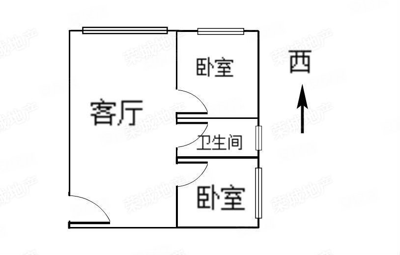 德润朗悦湾2室2厅1卫101.93㎡西72万