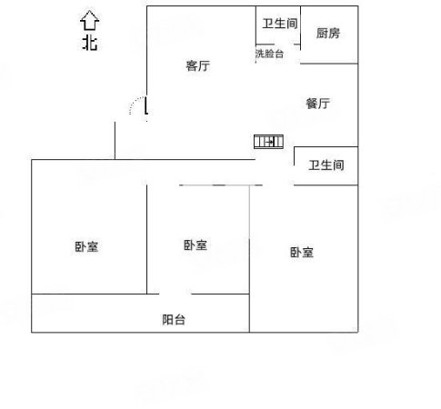 湖畔新村3室2厅2卫140㎡南北85万