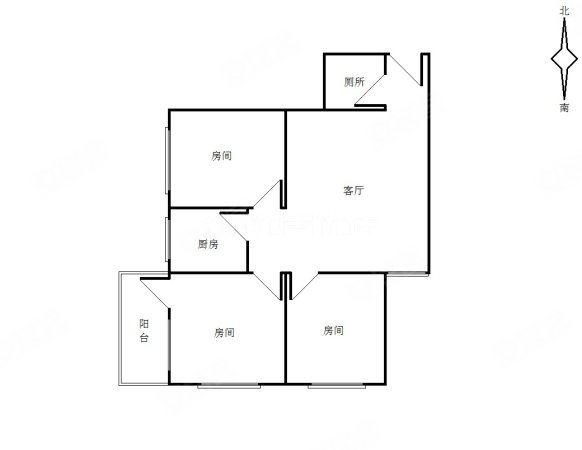 赤岗一街小区3室1厅1卫62㎡南135万