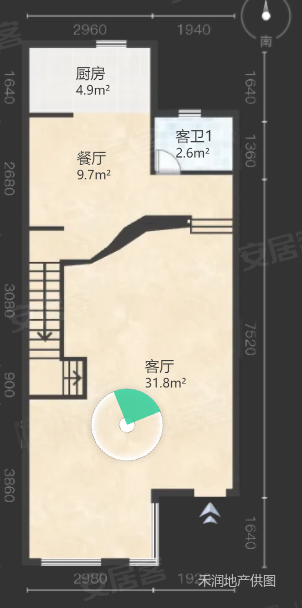 华府天地愉园2室1厅1卫162.14㎡南1180万