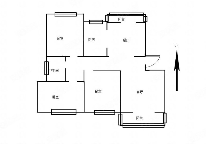 天成相苑3室2厅2卫138㎡南北39万