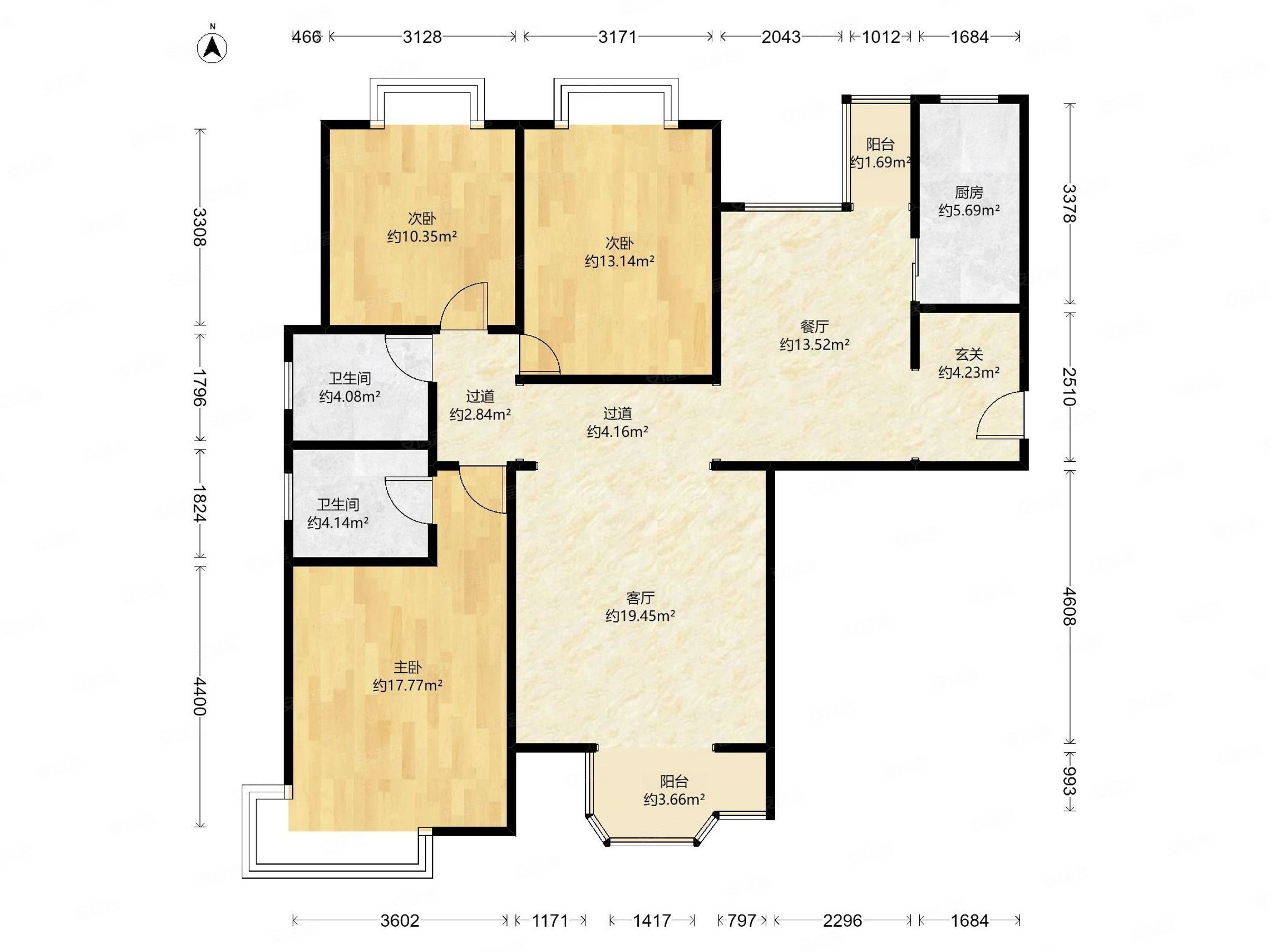 欧景园友谊通透户型业主急售随时看房41中