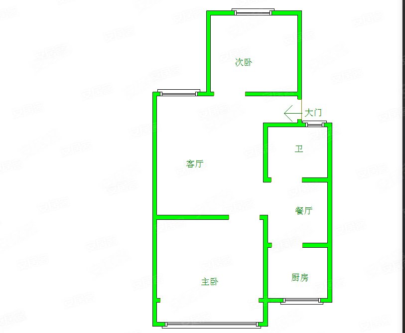 钢都花园127街坊2室1厅1卫73.11㎡东南85万