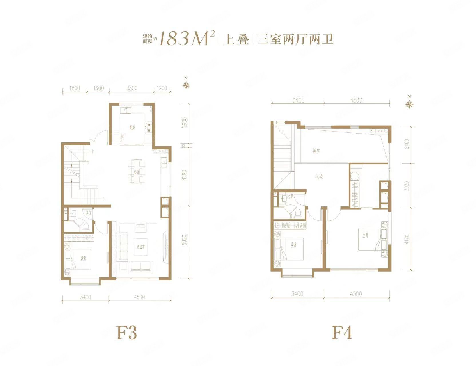 上东金茂府4室2厅3卫183㎡南北680万