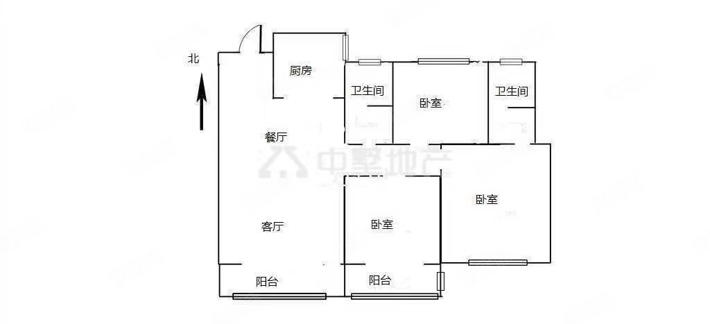 淮南碧桂园3室2厅2卫125㎡南72万