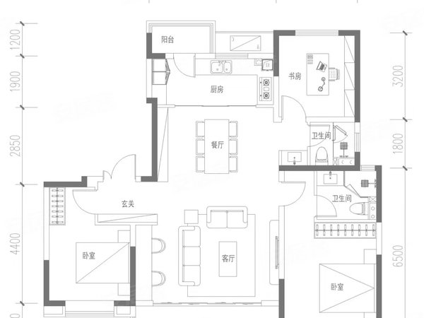 西安西咸新区沣东新城七里镇小区短租 月付 5号线复兴大道地铁口 七里