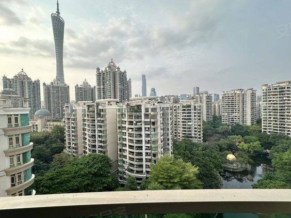 【多图】珠江帝景苑,广州塔租房,珠江帝景北向望湖景望广州塔豪华温馨