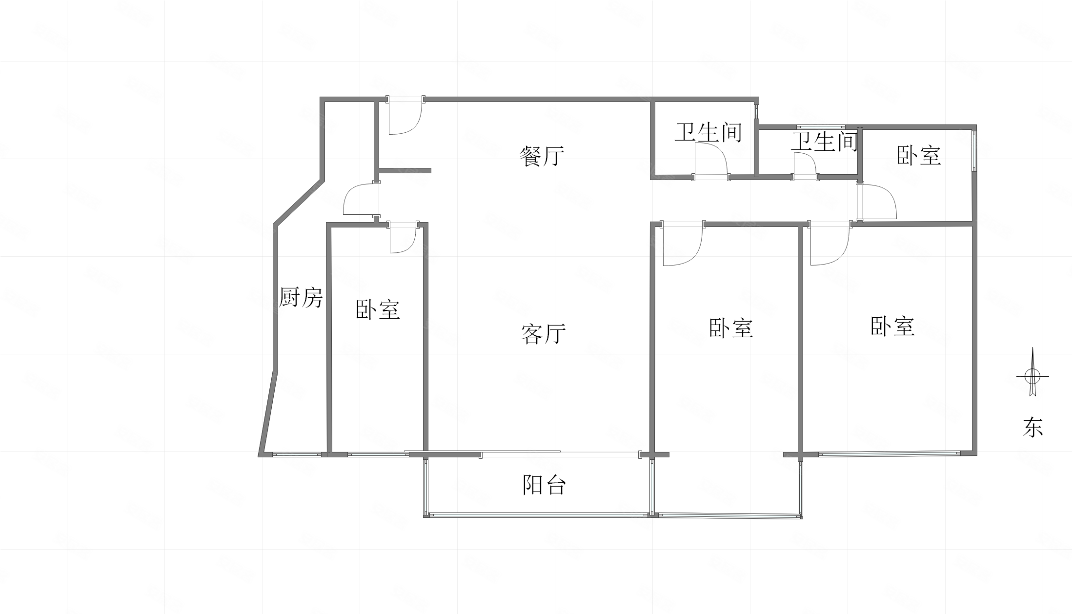 恒大绿洲(B区)4室2厅2卫148㎡东182万