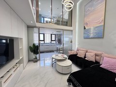 银川兴庆丽景街复式两室公寓带空调！兴庆丽景街附近！恒大御景精装复式！中环出租房源真实图片