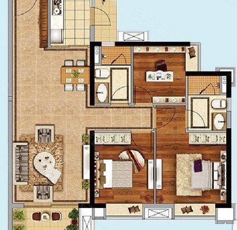 【多图】实地常春藤(三期),永和开发区租房,实地常春藤(三期) 3室2厅2