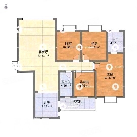 碧桂园威尼斯城(别墅)6室2厅5卫573㎡南北1680万