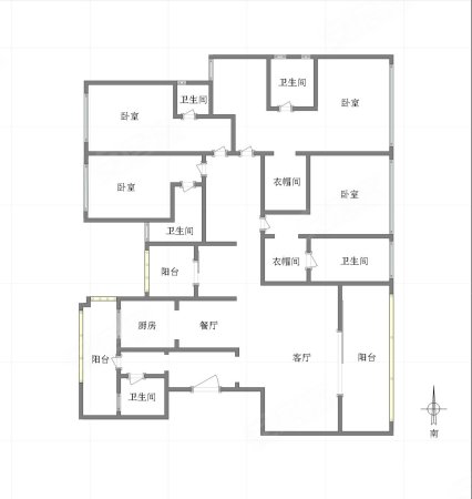 约克郡悦水岸5室2厅5卫272㎡南北750万