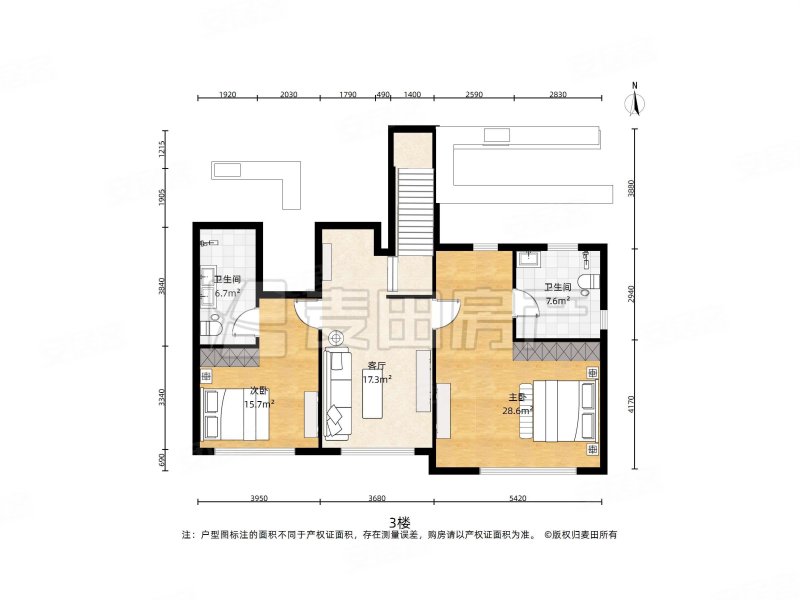 龙湖双珑原著(别墅)5室3厅5卫515㎡南北3699万