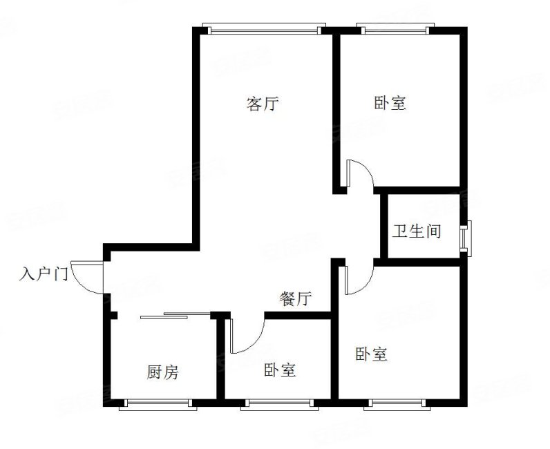 桃园滨河3室2厅1卫81㎡南北59.8万