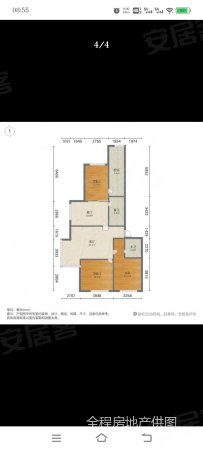 锦绣华城3室2厅1卫102㎡南北43.8万