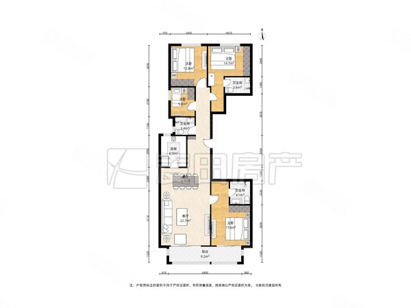 【多图】西城天铸,六里桥租房,全新小区 南北通透 4室2厅 西城天铸 两