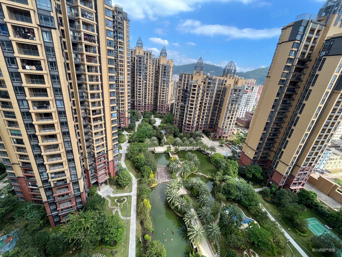 临深坪地楼盘深圳后花园环境好南北通双阳台位置看整个小区