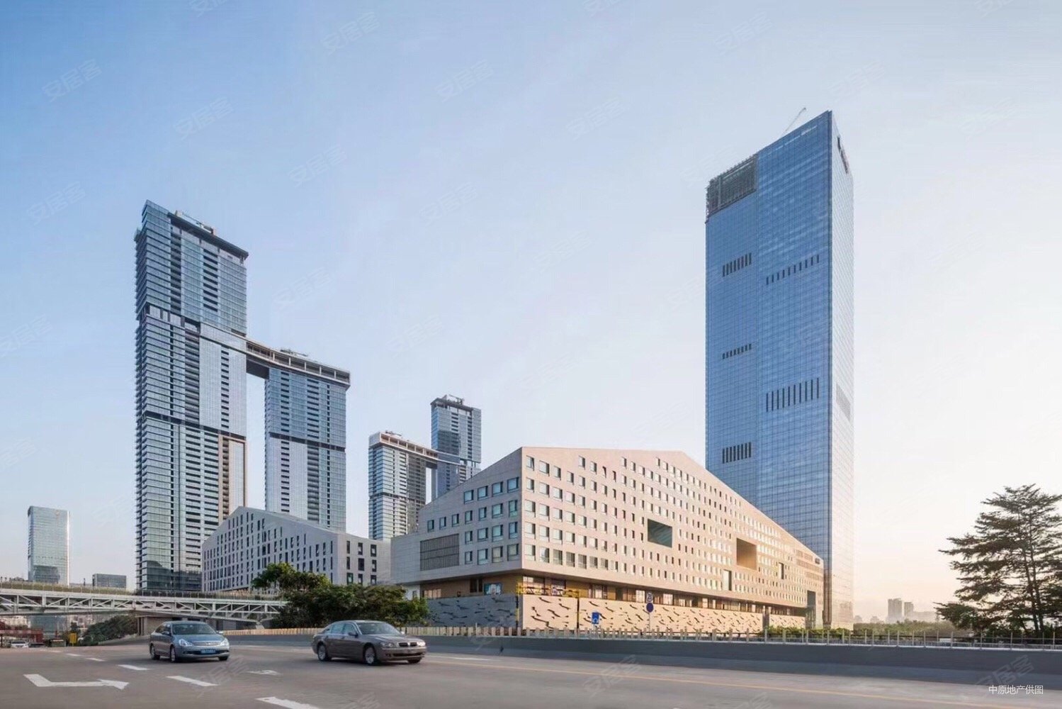 深业 城西南向景观,看整个莲花山及cbd 随时看房,深业上城二手房,4500