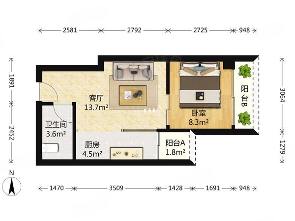 多图 尚德大厦 天河北租房 天河北华师地铁旁尚德大厦温馨大一房交通方便租金实惠 天河租房 广州58安居客