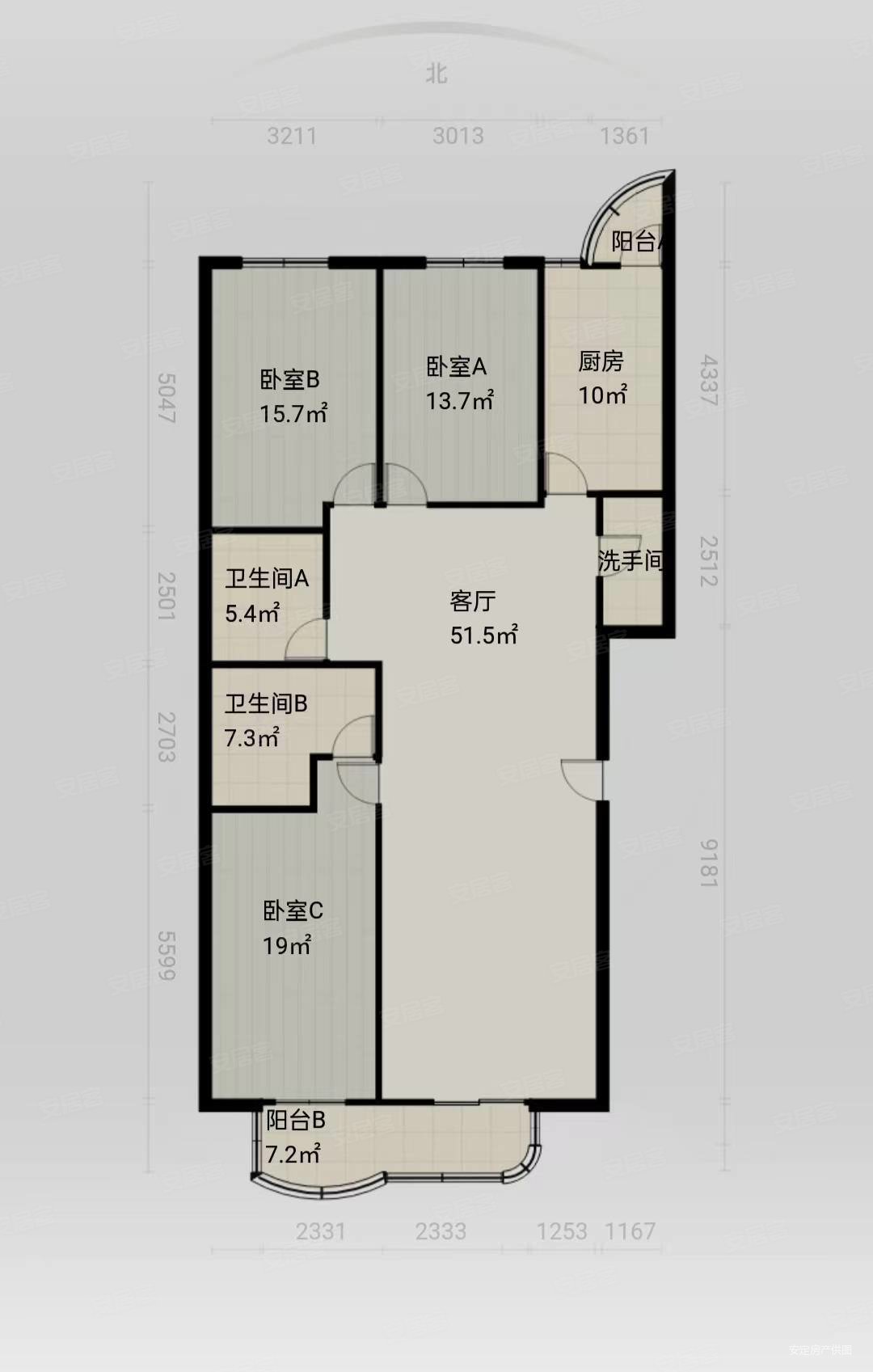 实验小學89中地铁口电梯三室精装双气万景花园有证可按揭