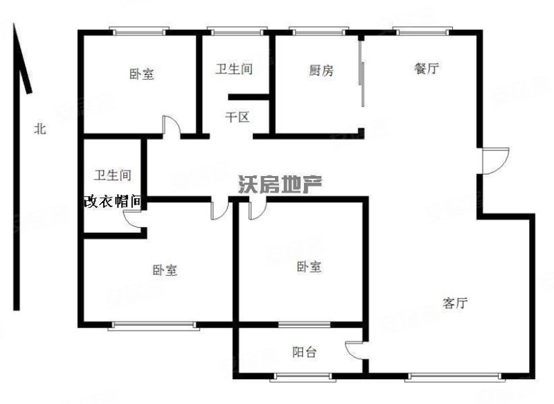 文东小区3室2厅1卫150㎡南北60万